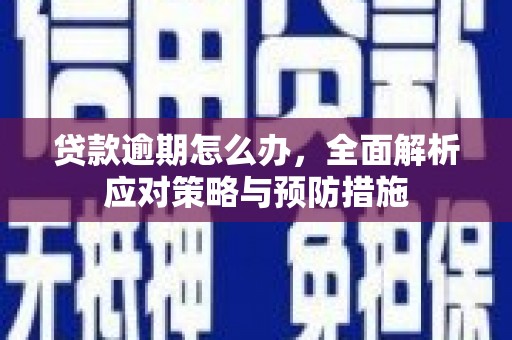 阿城贷款逾期怎么办，全面解析应对策略与预防措施