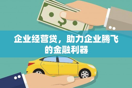 阿城企业经营贷，助力企业腾飞的金融利器