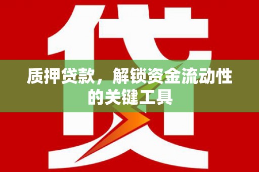 阿城质押贷款，解锁资金流动性的关键工具