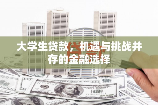 阿城大学生贷款，机遇与挑战并存的金融选择