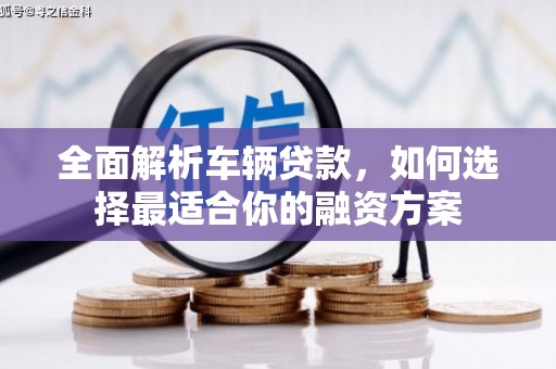 阿城全面解析车辆贷款，如何选择最适合你的融资方案